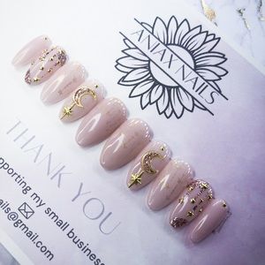 Moon and Star Press On Nails